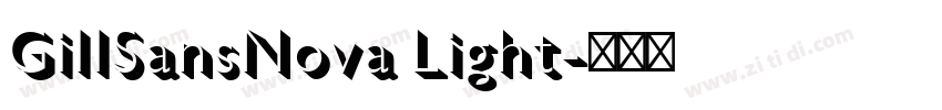 GillSansNova Light字体转换